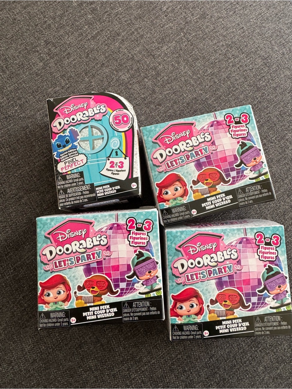 Disney Doorables Let's Party and Pixels